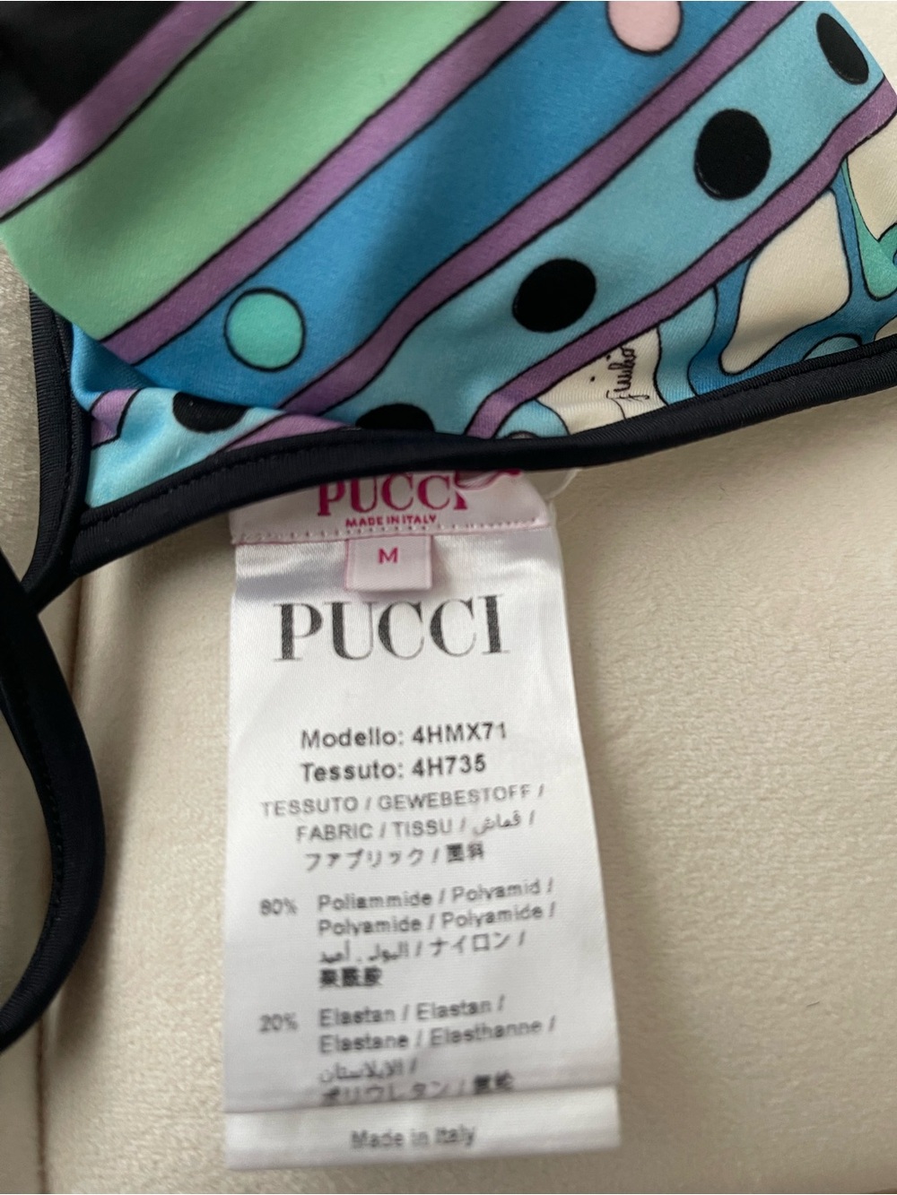 Emilio Pucci Multicolor Triangle Bikini - Picture 5 of 7